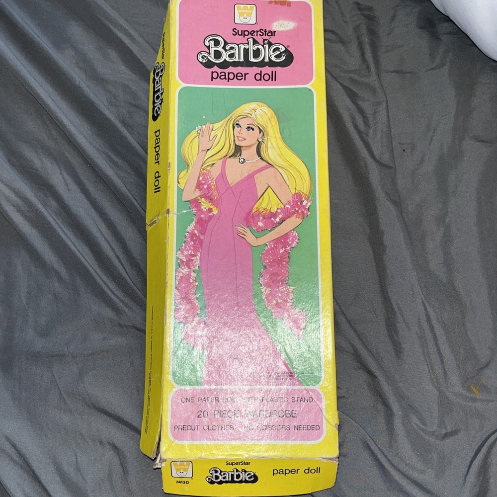 Vintage 1976 Superstar Barbie and Ken Paper Doll